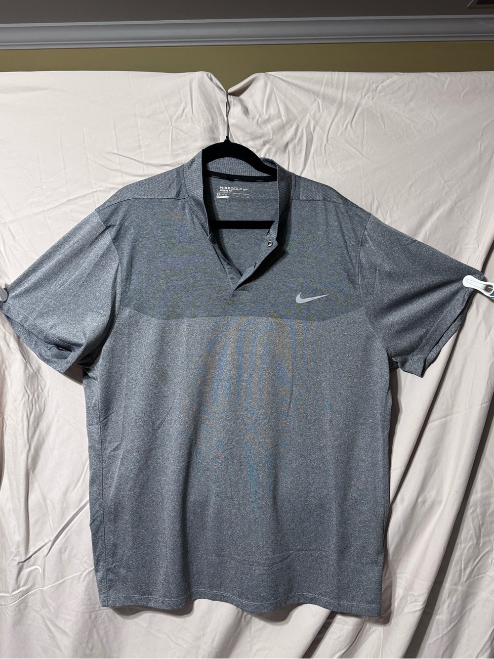 Nike Men’s Heather Gray Performance Polo